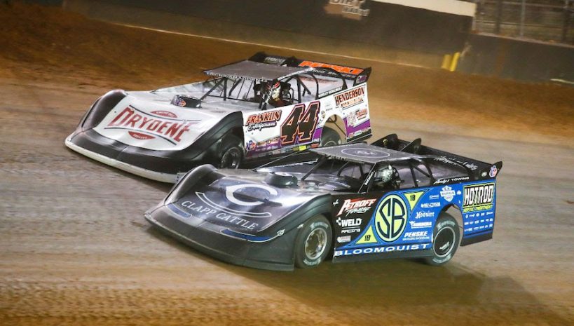 all dirt late models, autos, cars, vnex, bloomquist chases bristol’s big money