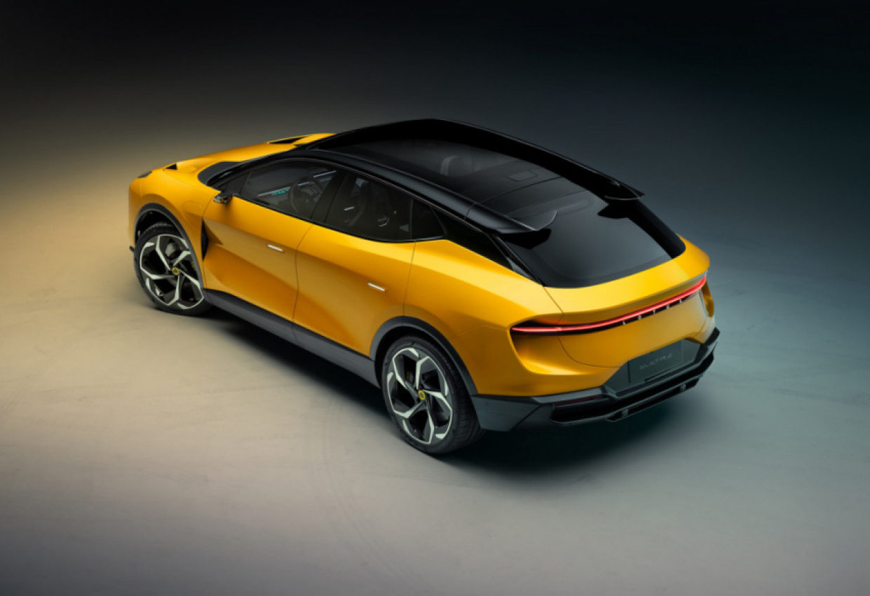 autos, cars, lotus, electric cars, lotus eletre, luxury cars, performance, suvs, lotus eletre may be the lightest in its class