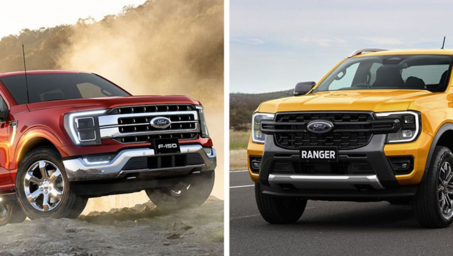 autos, cars, ford, commercial, ford commercial range, ford f150, ford f150 2022, ford news, ford ranger, ford ranger 2022, ford ute range, industry news, showroom news, is there room in ford showrooms for two utes? how the ranger and f-150 differ, and how each model appeals to different buyers