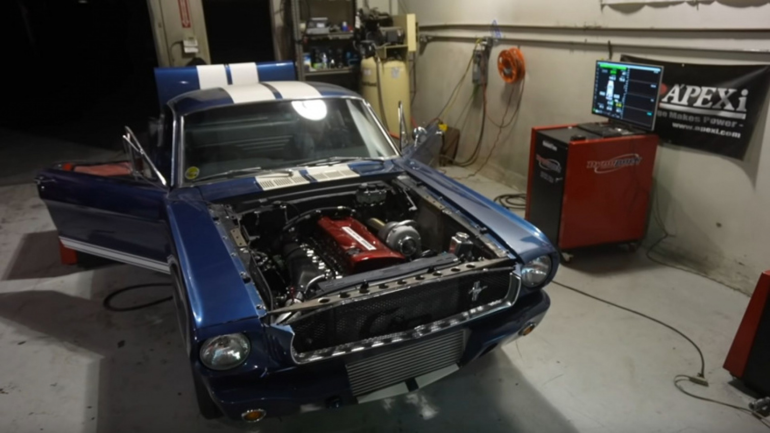 autos, cars, ford, american, asian, celebrity, classic, client, europe, exotic, features, ford mustang, handpicked, luxury, modern classic, muscle, news, newsletter, off-road, sports, trucks, tuner, rb26-swapped 1965 ford mustang is beautiful sacrilege