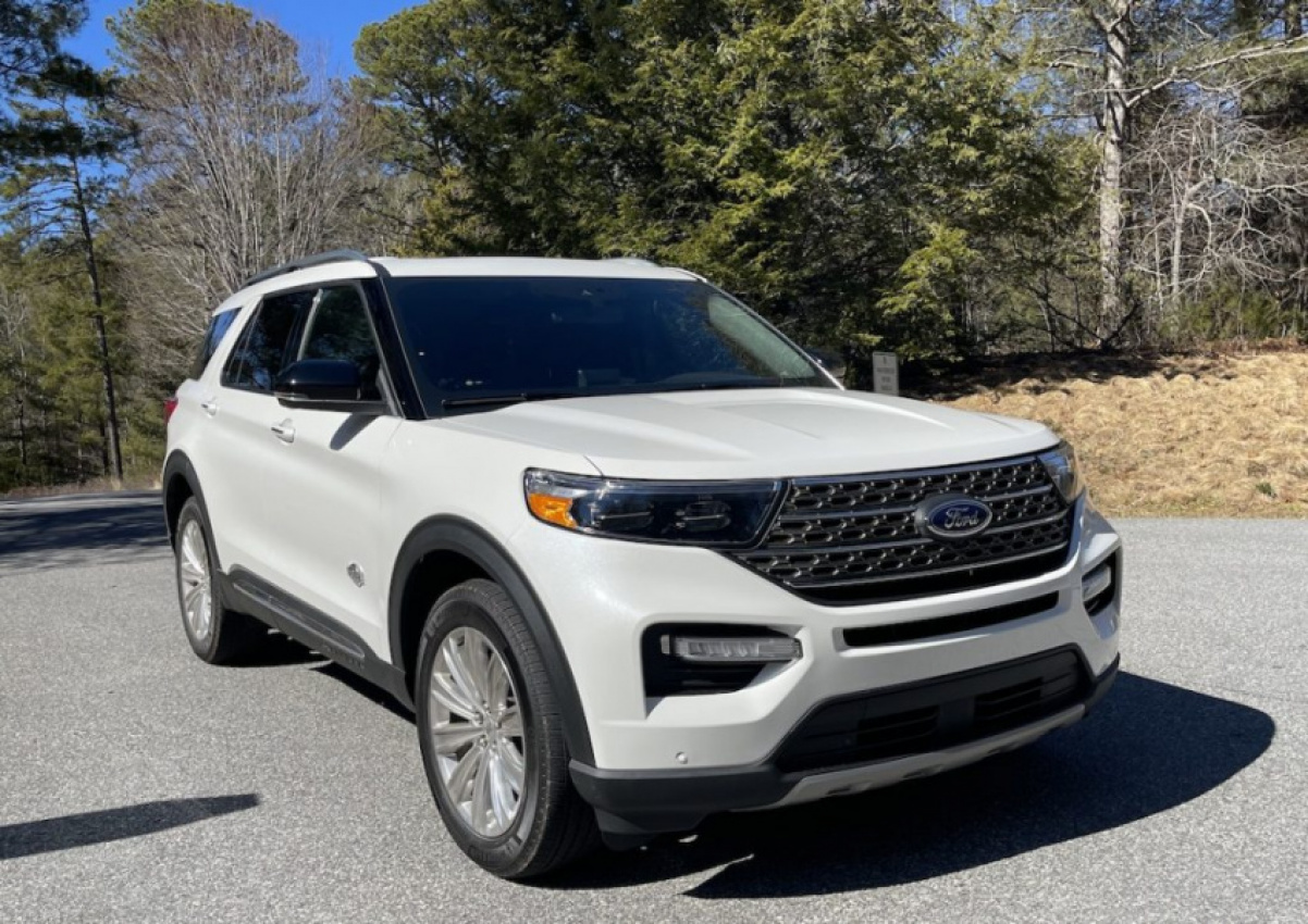 autos, cars, ford, android, explorer, ford explorer, hybrid, android, 2021 ford explorer review, pricing, and specs