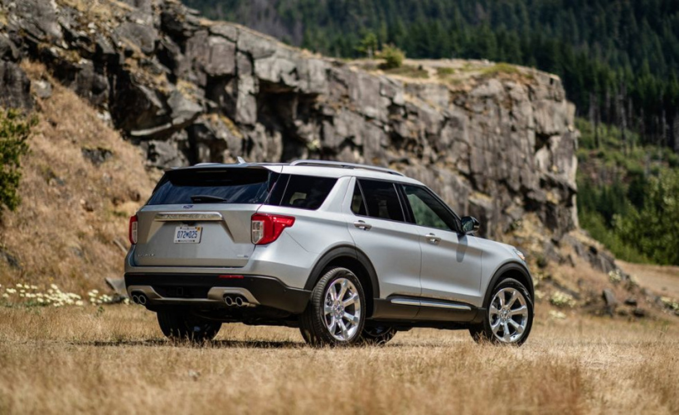 autos, cars, ford, android, explorer, ford explorer, hybrid, android, 2021 ford explorer review, pricing, and specs