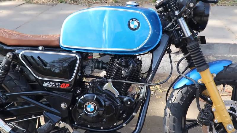 acer, article, autos, bmw, cars, transformation of popular bajaj pulsar to iconic bmw cafe racer