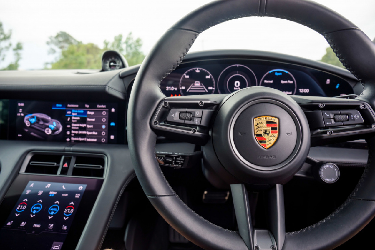 autos, cars, porsche, porsche taycan, porsche taycan turbo s charges into sixth place at motor’s performance car of the year 2022