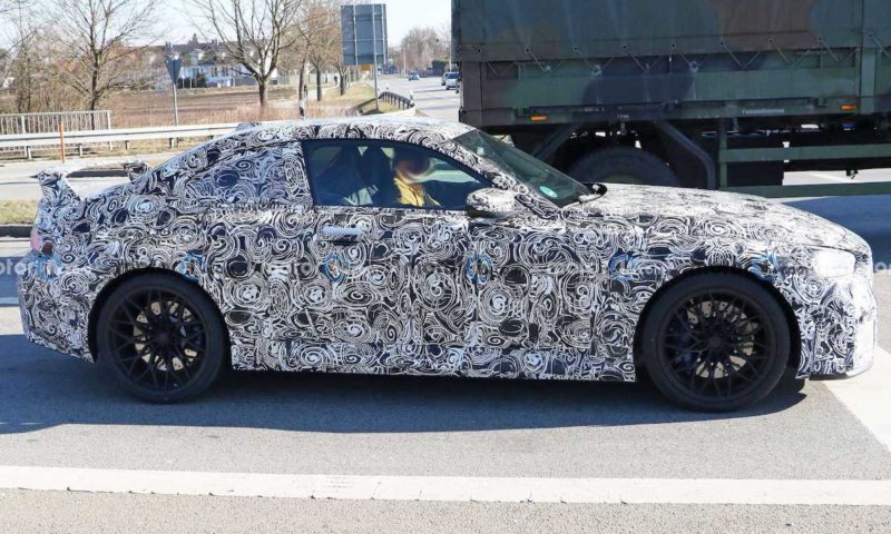 all news, autos, cars, bmw, g87, m performance, m2, vnex, g87 m2 spied with quad stacked centre exhausts