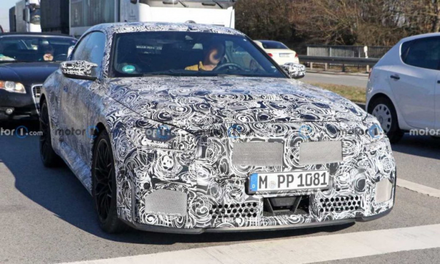 all news, autos, cars, bmw, g87, m performance, m2, vnex, g87 m2 spied with quad stacked centre exhausts