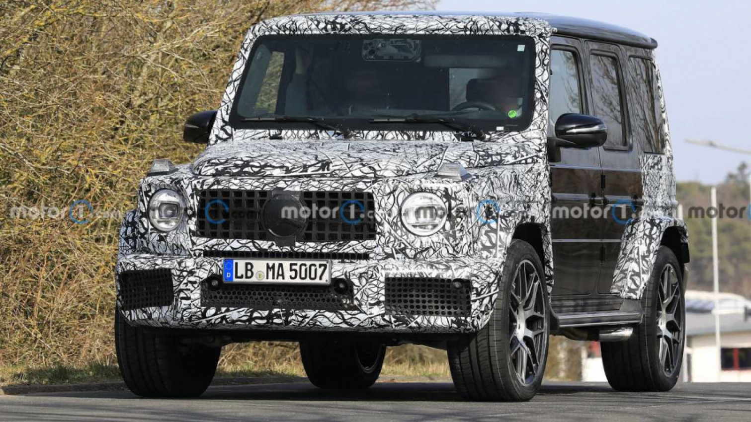 autos, cars, mercedes-benz, mg, mercedes, mercedes-amg g63 facelift spied testing at the nürburgring