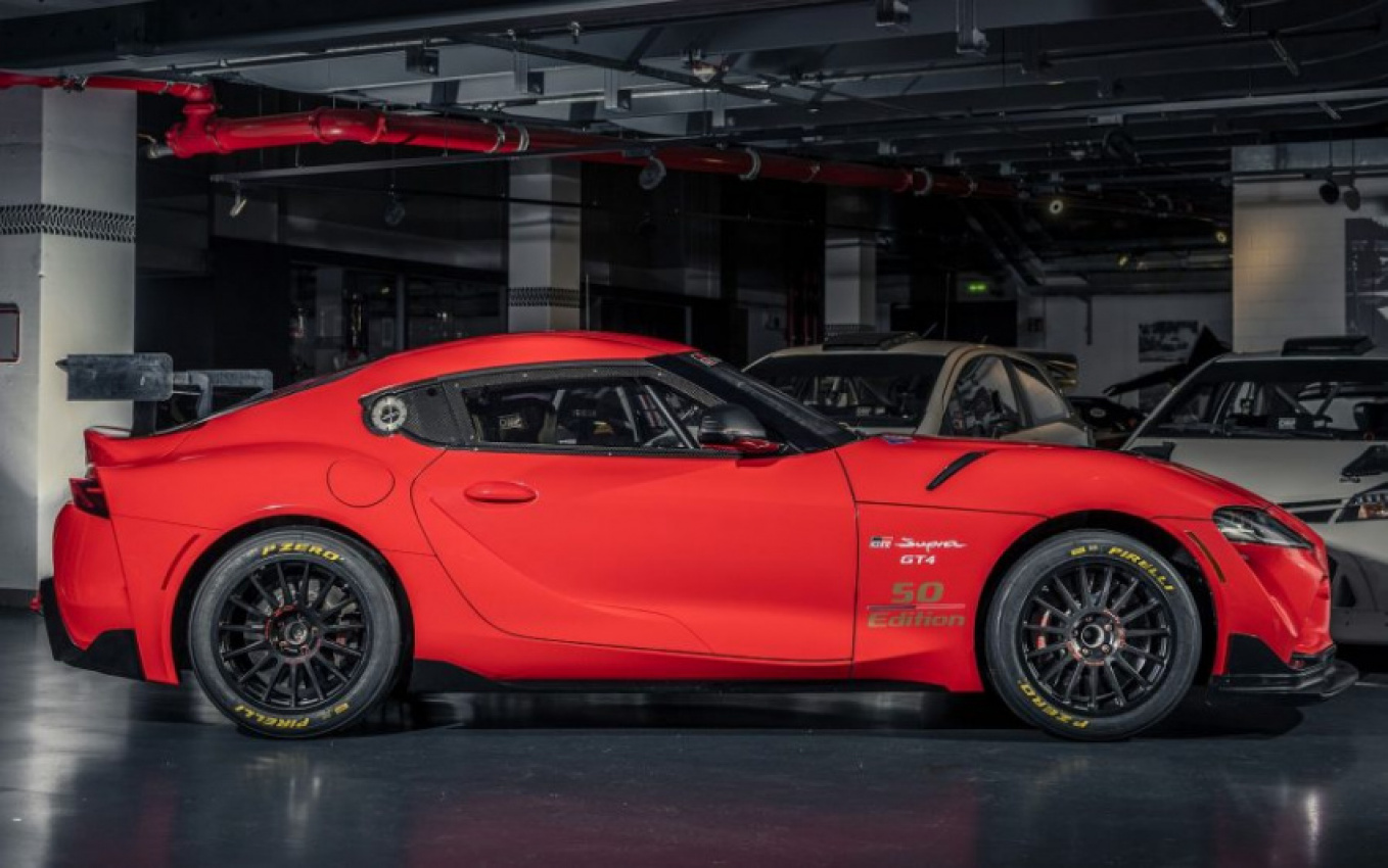 autos, cars, news, toyota, motorsports, racing, toyota gr supra, toyota supra, toyota gr supra gt4 ’50 edition’ race car is limited to just six examples