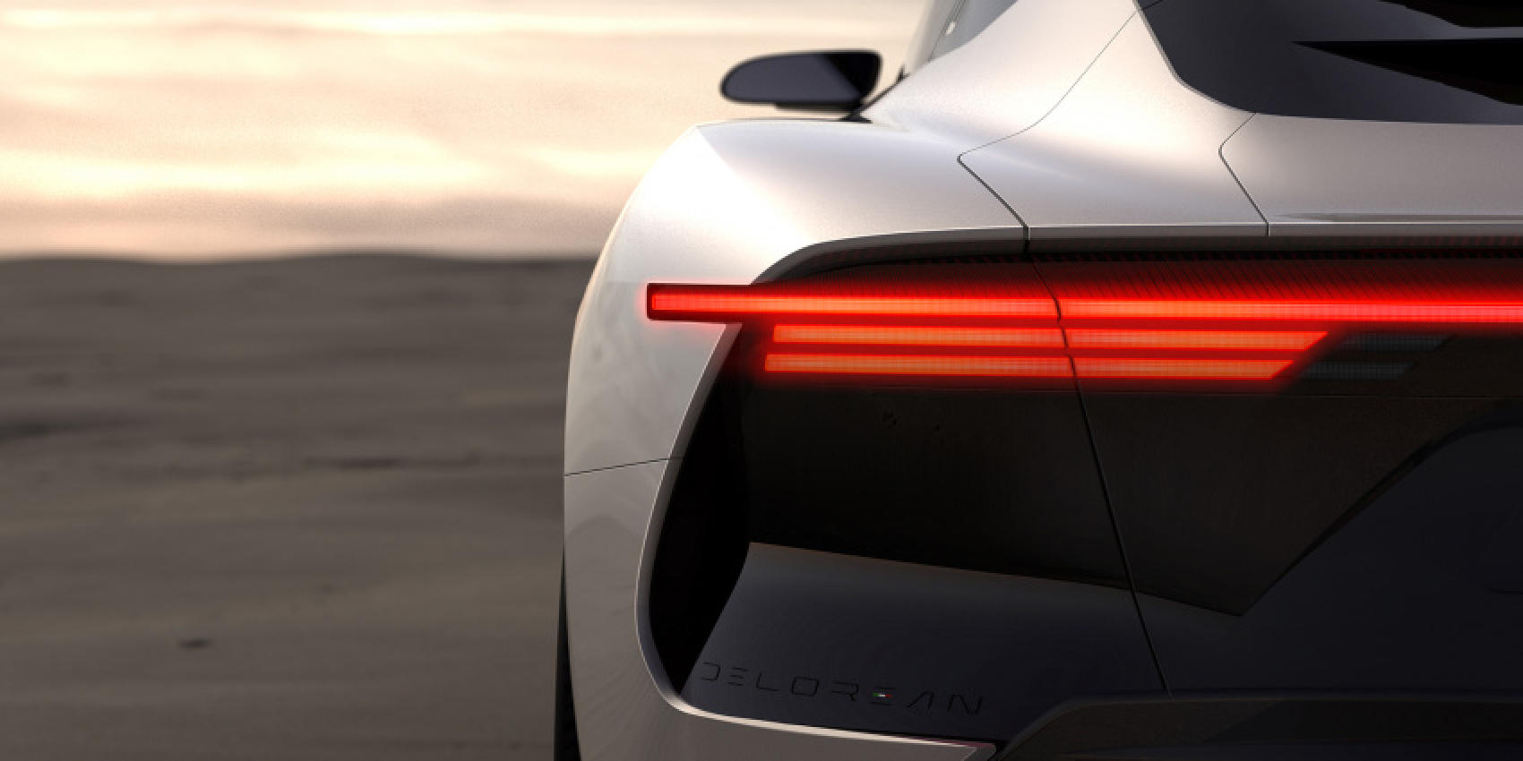 autos, cars, delorean, delorean motor company teases reveal date and sleek image of its gull-winged ev