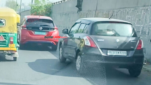 cars, nissan, reviews, 2022 nissan leaf electric car spied testing in delhi ncr