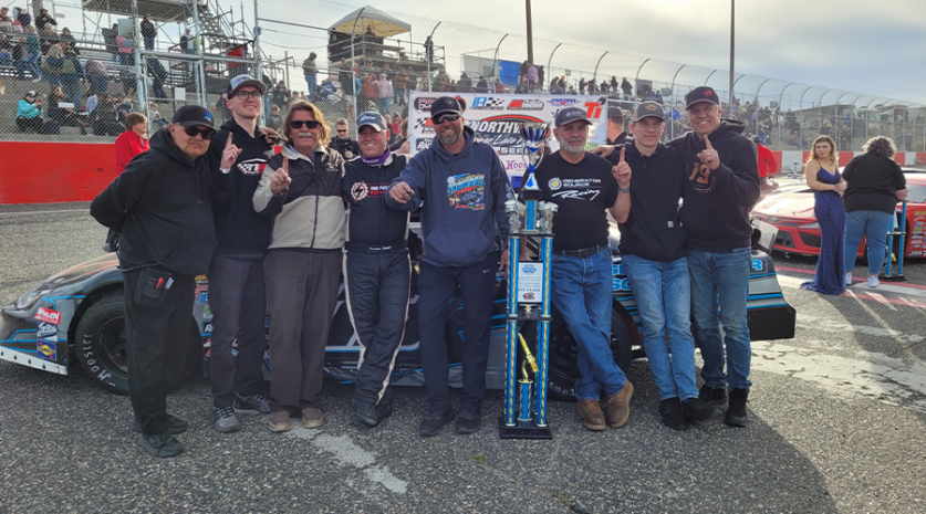 all stock cars, apple, apple car, autos, cars, peltier wins in caution-filled apple cup 125