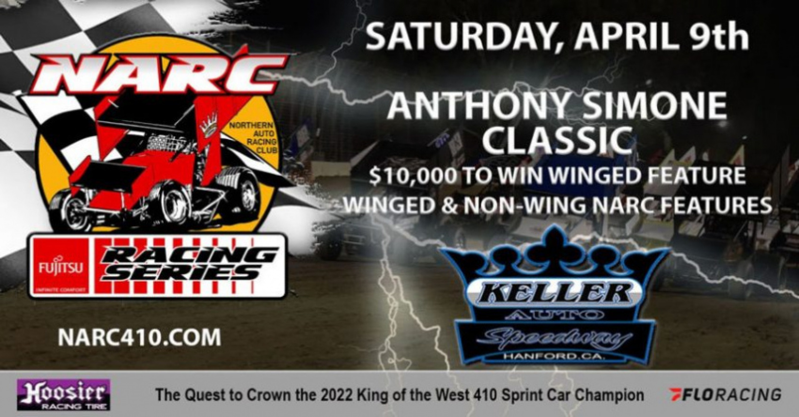 all sprints & midgets, autos, cars, narc sprint cars compete for $10,000 at simone classic
