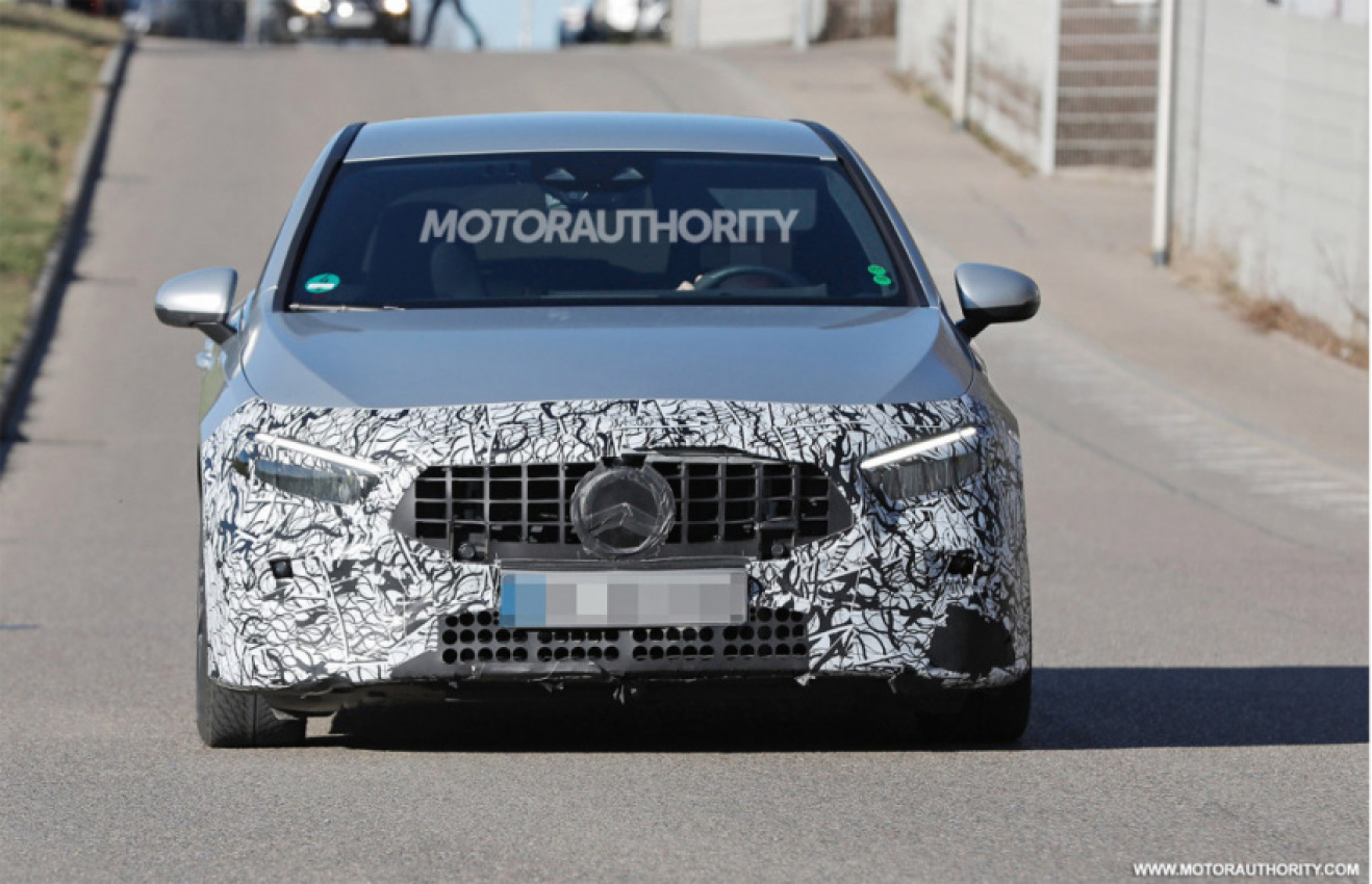 autos, cars, mercedes-benz, mg, hatchbacks, luxury cars, mercedes, mercedes-benz a class news, mercedes-benz news, performance, spy shots, 2023 mercedes-benz amg a35 hatchback spy shots: mid-cycle update for hot hatch