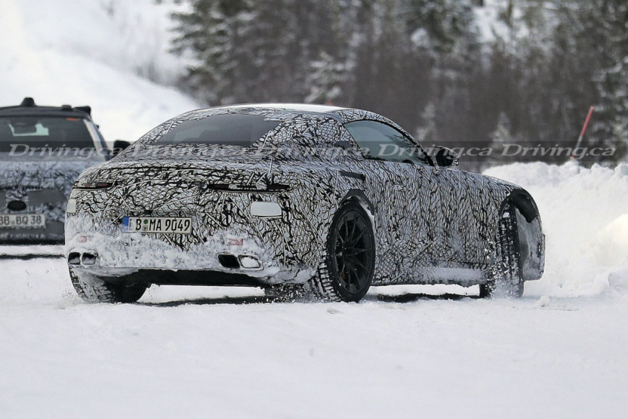 autos, cars, luxury, mercedes-benz, mg, mercedes, spied! mercedes-amg gt seen testing on-track, in snow