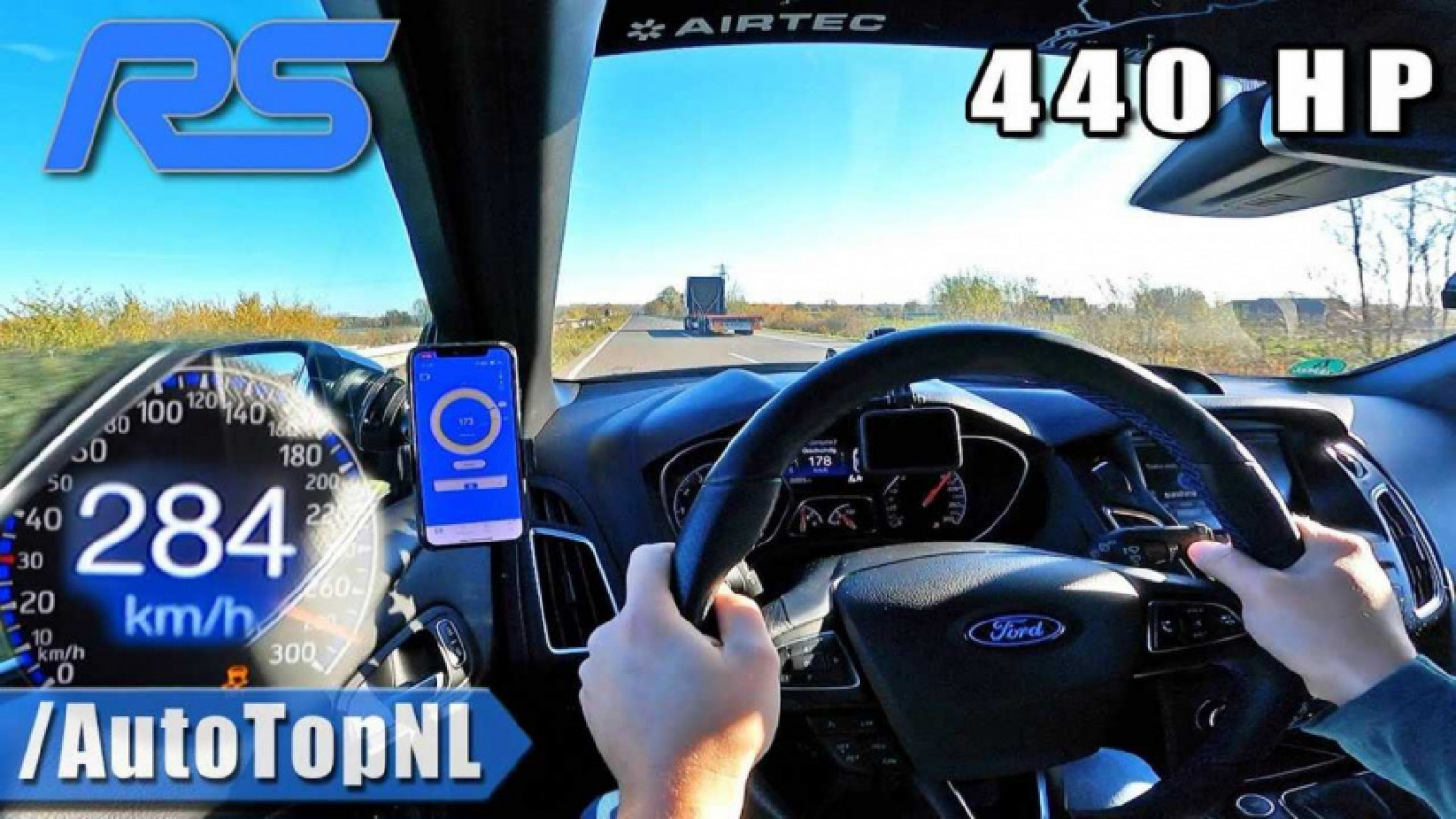 autos, cars, ford, ford focus, ford focus rs shifts into sixth gear at 153 mph in top speed run