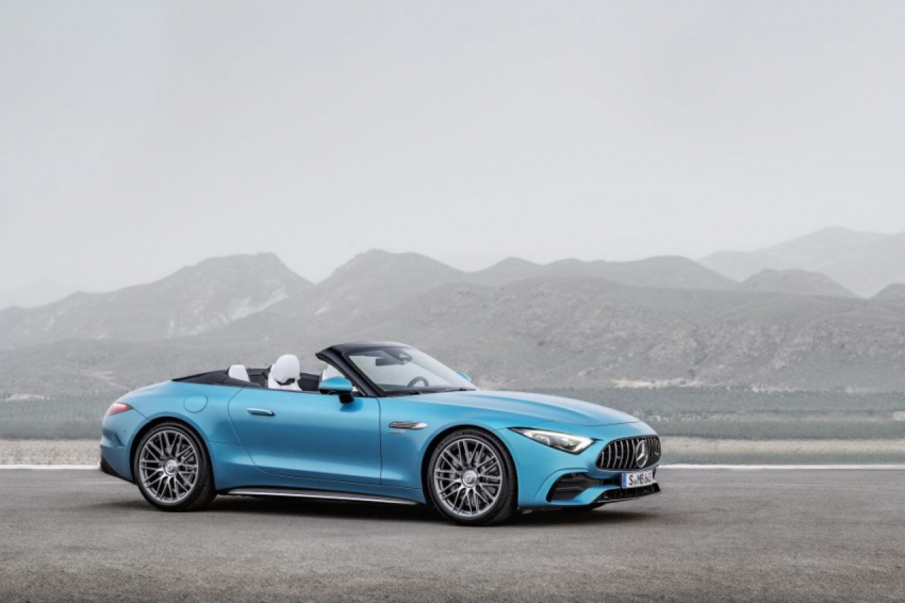 autos, cars, mercedes-benz, mg, android, mercedes, android, 2023 mercedes-amg sl 43 revealed, confirmed for australia