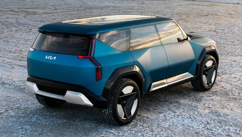 autos, cars, kia, nissan, toyota, electric, electric cars, industry news, kia news, kia suv range, showroom news, kia's electric toyota landcruiser and nissan patrol rival: powertrain, positioning, platform and everything else we know so far about the ev9
