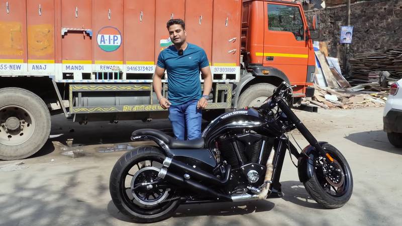 article, autos, cars, harley-davidson, harley, one look at this chopper and you’re thinking harley, but what you’re looking at is actually a custom enfield