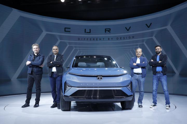 autos, cars, concept, curvv concept, electric suv, electric vehicles, indian, launches & updates, tata, tata curvv electric suv concept revealed