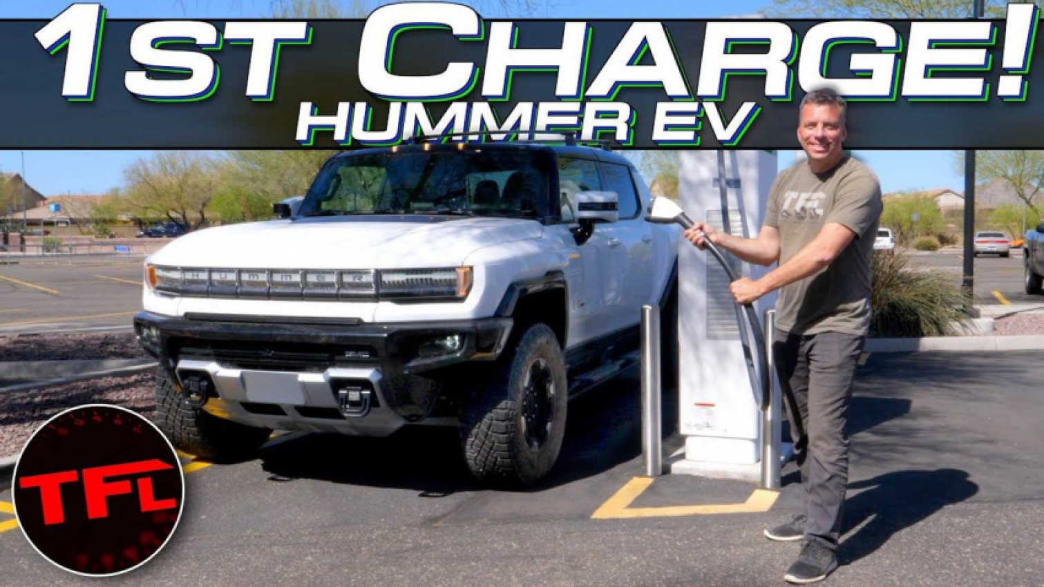 autos, cars, evs, gmc, hummer, watch how quickly the 2022 gmc hummer ev charges from 350 kw station