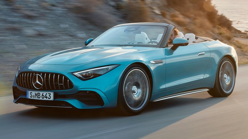 autos, cars, mercedes-benz, mg, convertibles, mercedes, roadsters, new mercedes-amg sl 43 unveiled as entry-level roadster