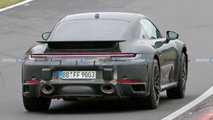 autos, cars, porsche, fresh porsche 911 dakar spy shots catch coupe back at nurburgring