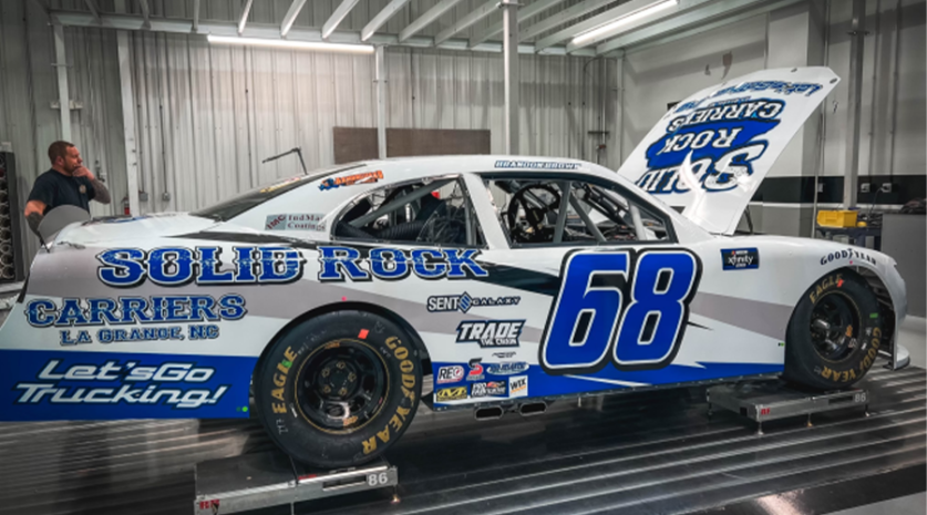 all nascar, autos, cars, solid rock carriers to sponsor brandon brown at martinsville