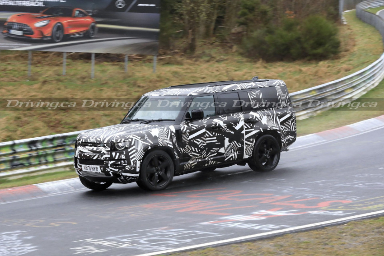 autos, cars, land rover, luxury, land rover defender, spied! v8-powered 2023 land rover defender 130