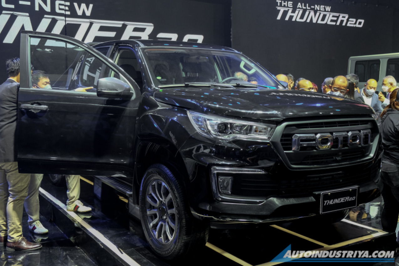 auto news, autos, cars, foton, foton thunder, mias 2022, pick-up, pick-up truck, mias 2022: foton brought the thunder with a new look, engine