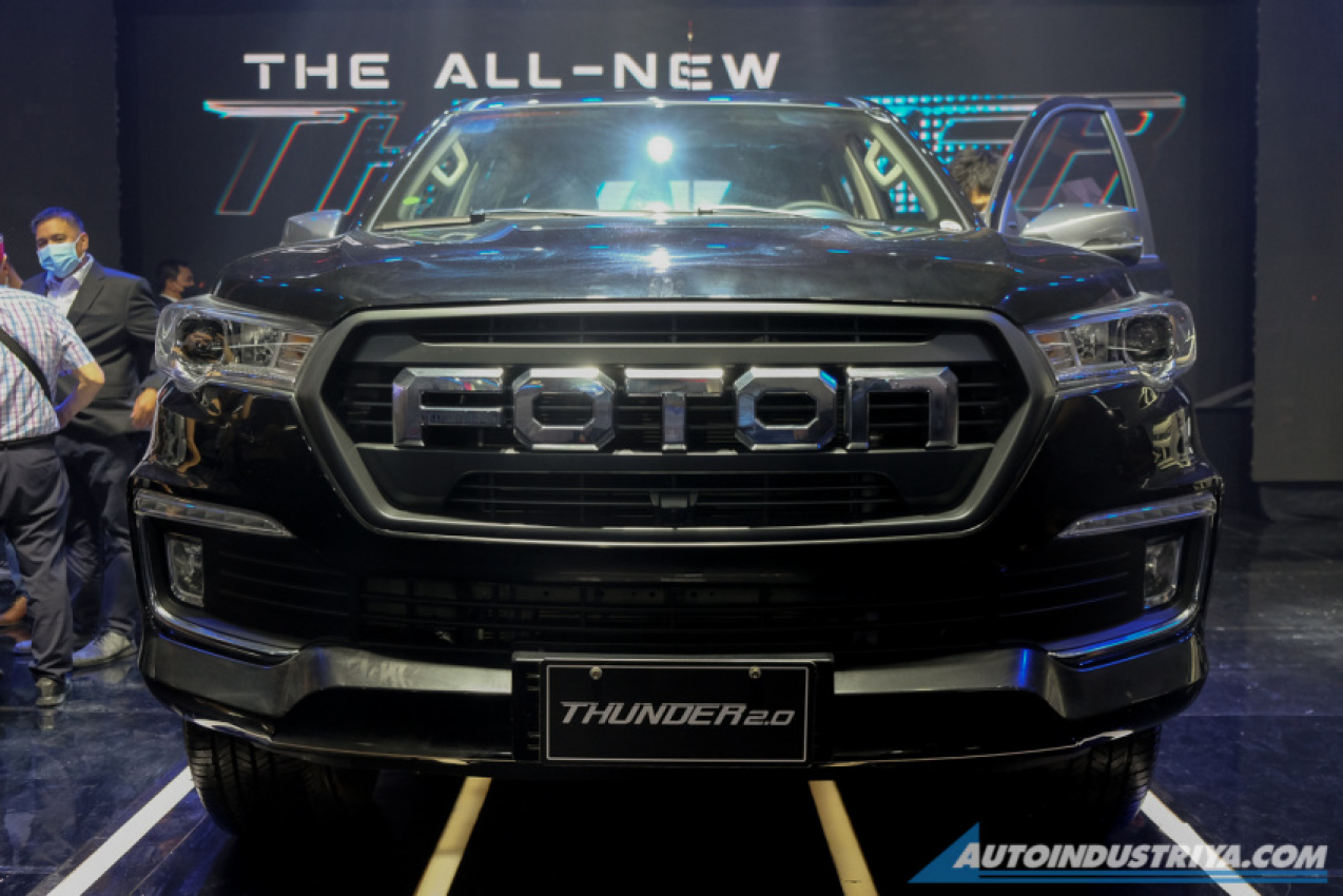 auto news, autos, cars, foton, foton thunder, mias 2022, pick-up, pick-up truck, mias 2022: foton brought the thunder with a new look, engine