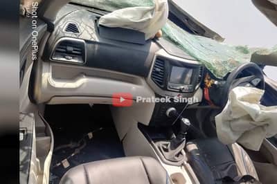 article, autos, cars, xuv300 owner shares photos of his crashed car and how the advanced safety features saved his life