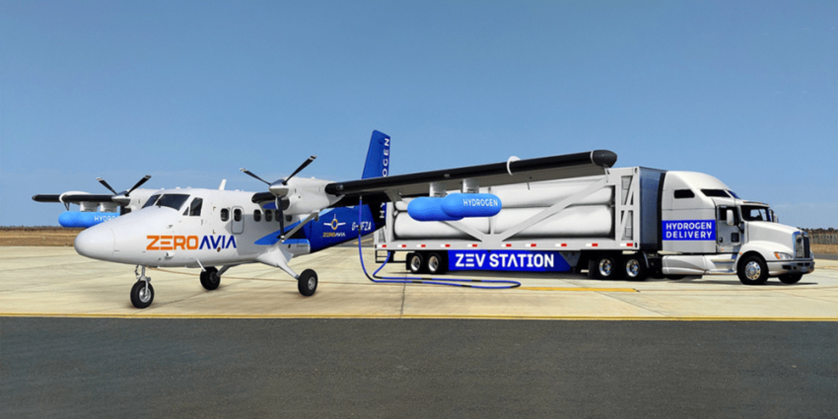 air, autos, cars, electric vehicle, aviation, california, h2 refuelling stations, hydrogen aircraft, zeroavia, zev station, zeroavia says airports will become hydrogen hubs