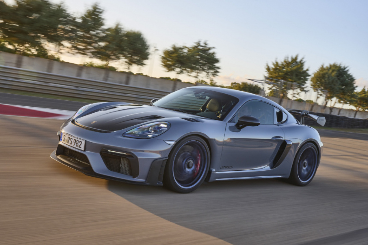 autos, cars, porsche, coupes, first drives, performance, porsche 718 cayman, porsche 718 news, porsche news, first drive review: 2022 porsche 718 cayman gt4 rs writes a love letter to mid-engine design