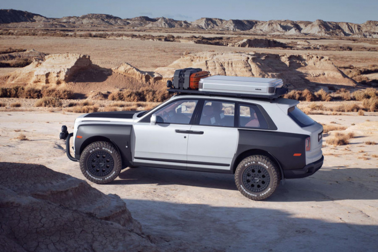 autos, cars, electric vehicle, rolls-royce, car news, new cars, rolls royce cullinan, rolls-royce cullinan gains off-road conversion from german tuner