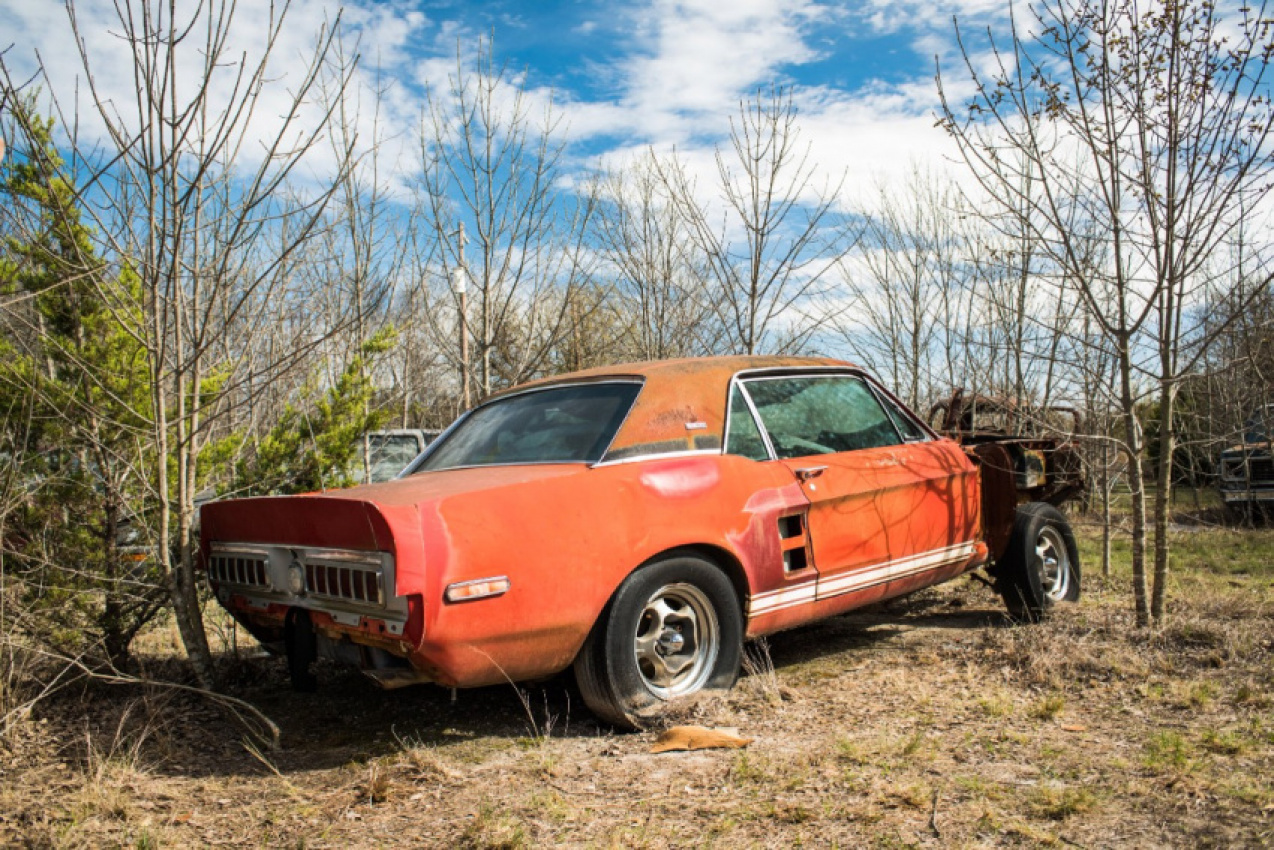 autos, cars, shelby, ford, mustang, shelby gt500 long lost prototype was found in a field and fully restored