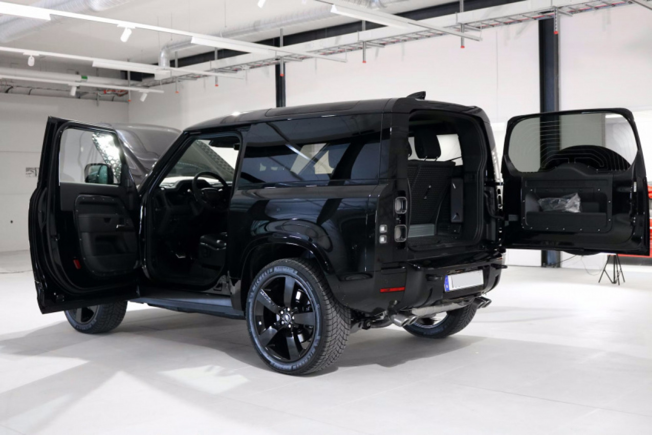 autos, cars, land rover, news, auction, james bond, land rover defender, land rover videos, used cars, video, channel your inner 007 with this limited run land rover defender v8 bond edition