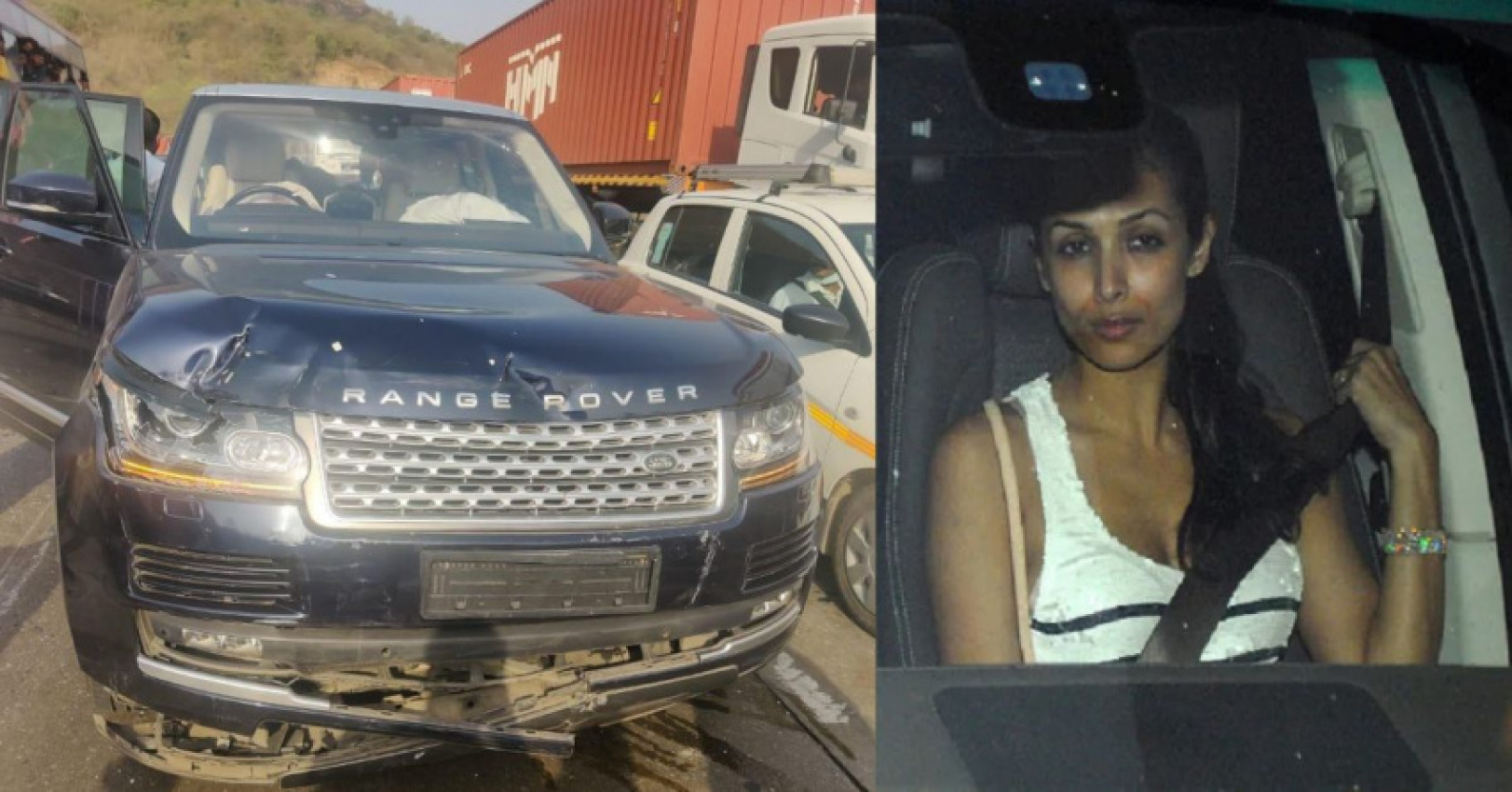 autos, cars, land rover, range rover, scenes from malaika arora's range rover accident site