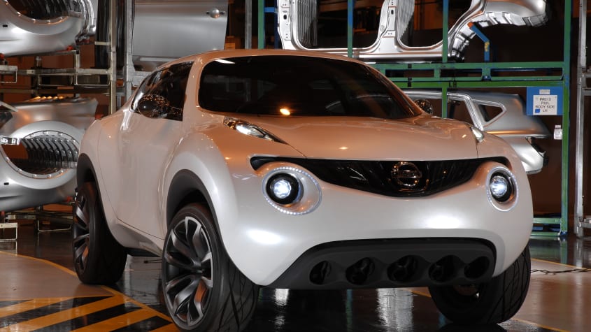 autos, cars, nissan, android, nissan electrified, nissan juke, small suvs, android, the nissan juke - from concept origins to new hybrid model