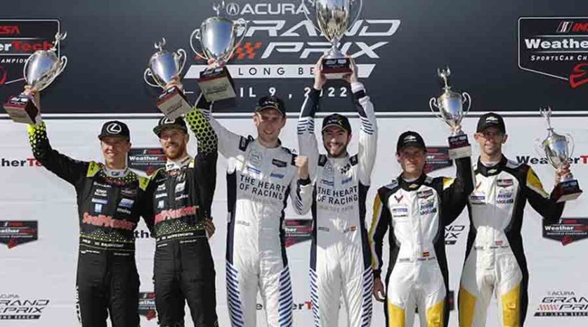 all sports cars, aston martin, autos, cars, flawless performance puts no. 23 aston martin in victory lane