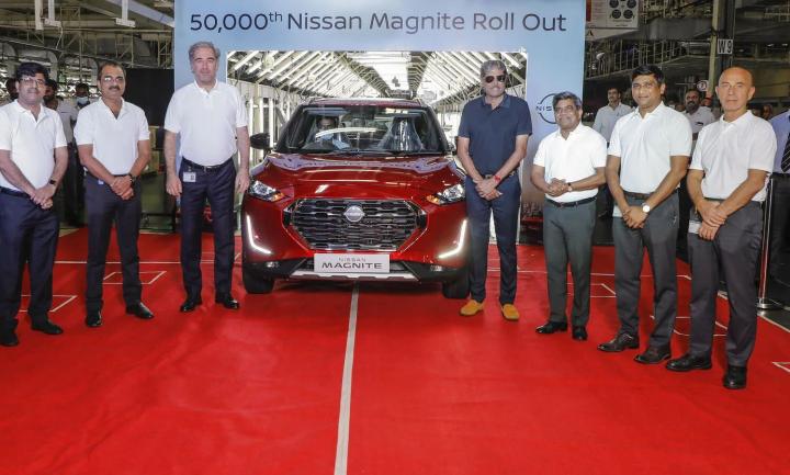 autos, cars, nissan, indian, magnite, milestone, nissan magnite, other, vehicle production, nissan magnite production crosses the 50,000 unit mark