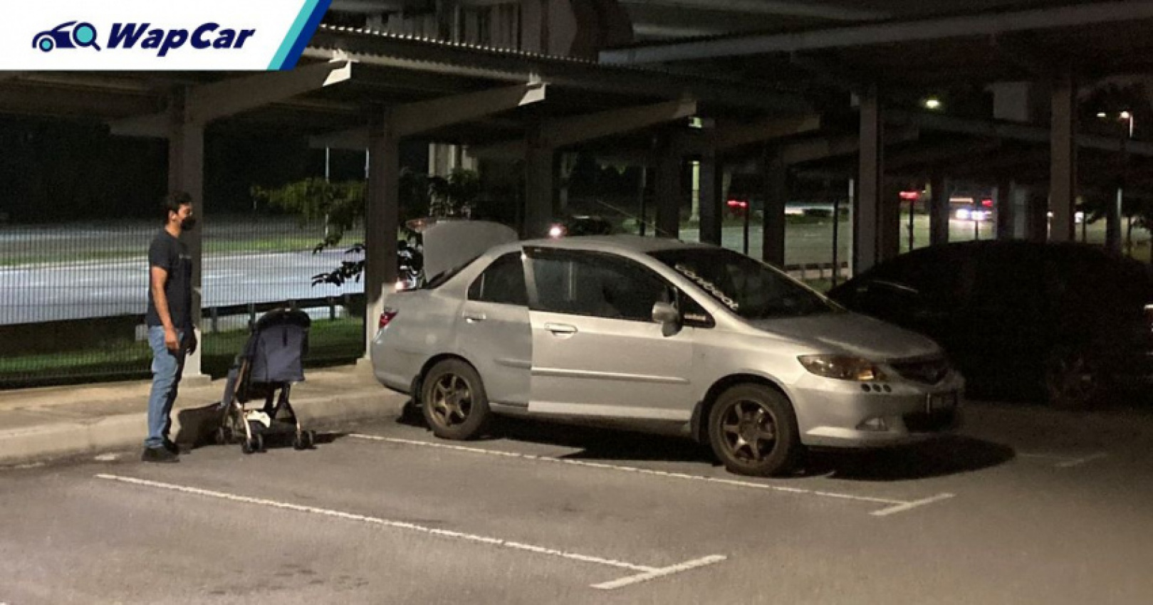 autos, cars, honda, honda city, honda city’s catalytic converter gets stolen while parked at glenmarie lrt station