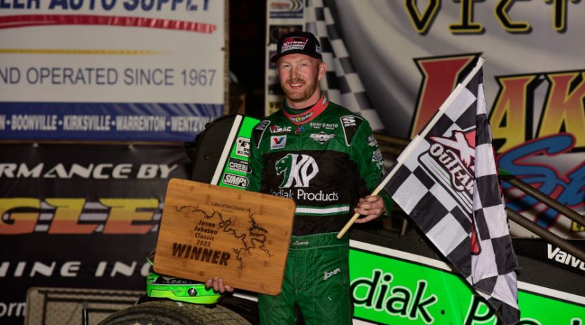 all sprints & midgets, autos, cars, leary claims second xtreme outlaw win at lake ozark