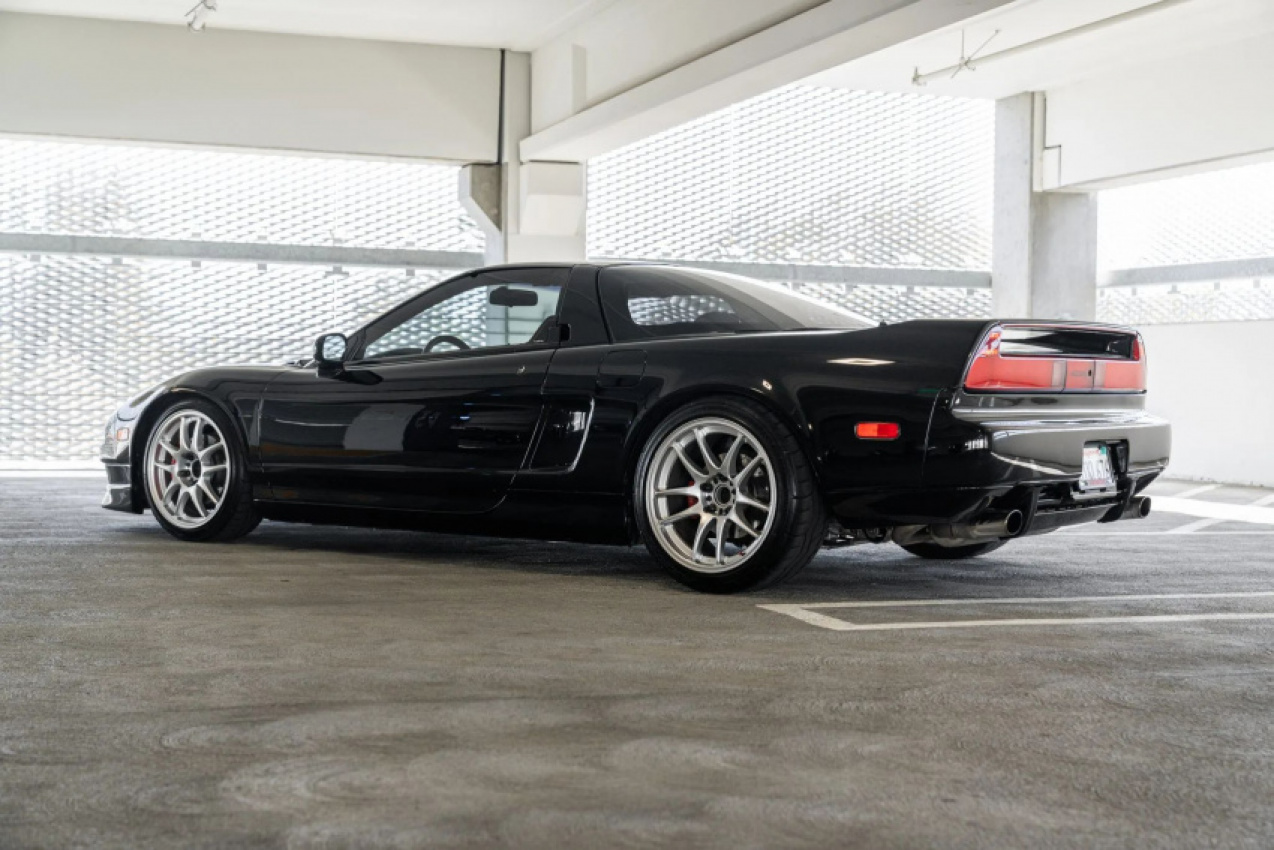 acura, autos, cars, news, acura nsx, auction, classics, galleries, honda / acura nsx, used cars, tell me that this sexy black 1991 acura nsx won’t make you forget about electrification