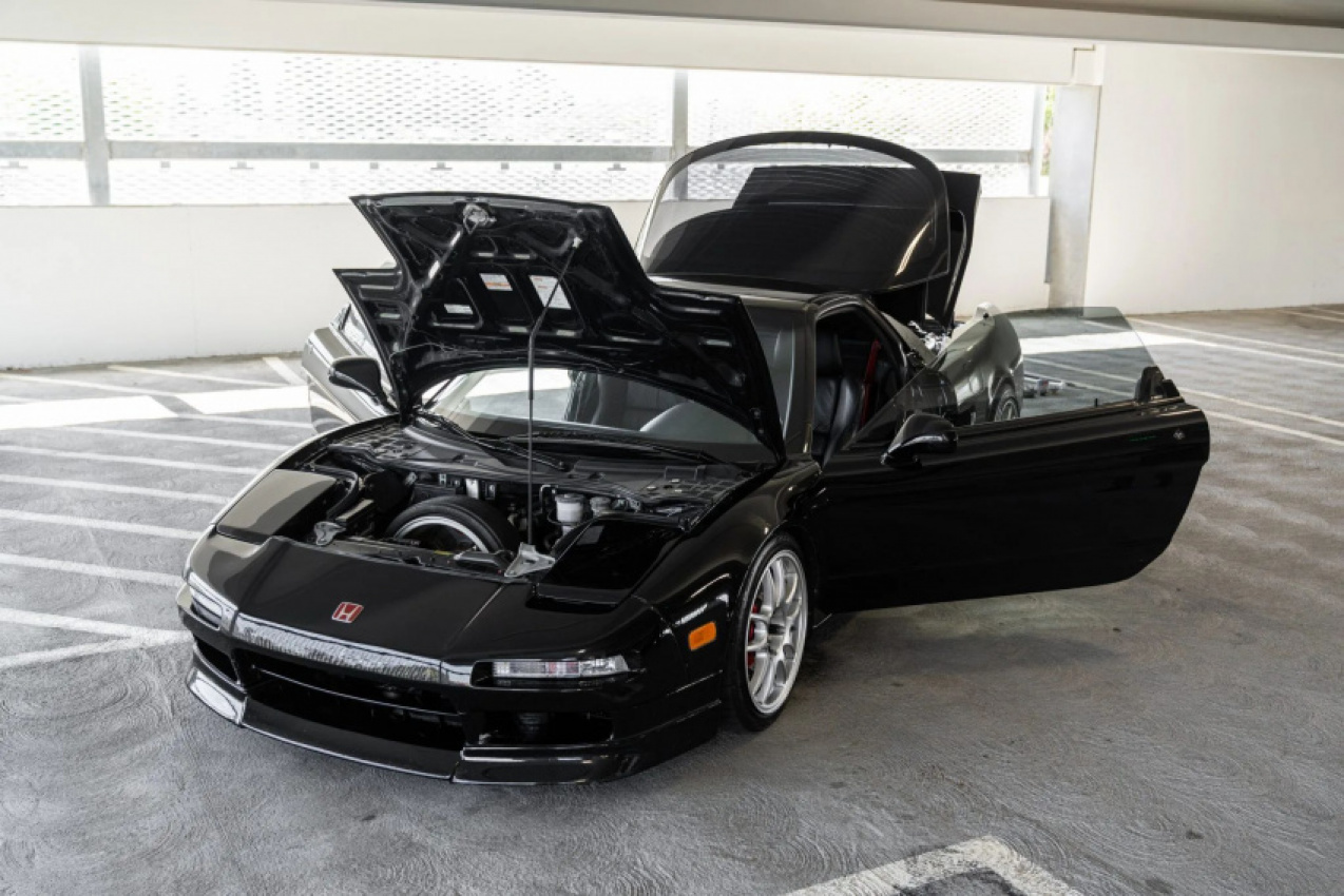 acura, autos, cars, news, acura nsx, auction, classics, galleries, honda / acura nsx, used cars, tell me that this sexy black 1991 acura nsx won’t make you forget about electrification