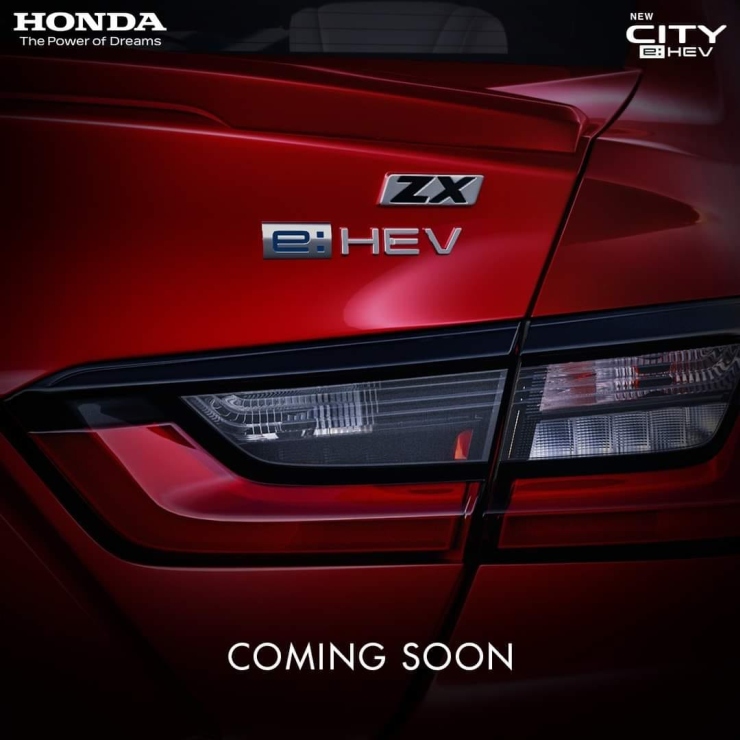autos, cars, honda, honda city, upcoming 2022 honda city e:hev hybrid; first teaser out