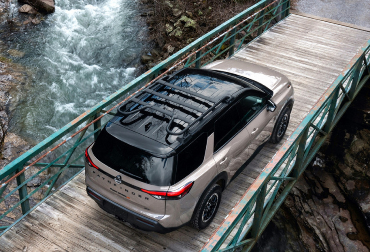 autos, cars, nissan, new york auto show, news, nissan news, nissan pathfinder news, suvs, preview: 2023 nissan pathfinder rock creek adds power, off-road cred