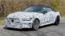 autos, cars, mercedes-benz, mg, mercedes, mercedes-amg cle convertible spied up close near the nurburgring