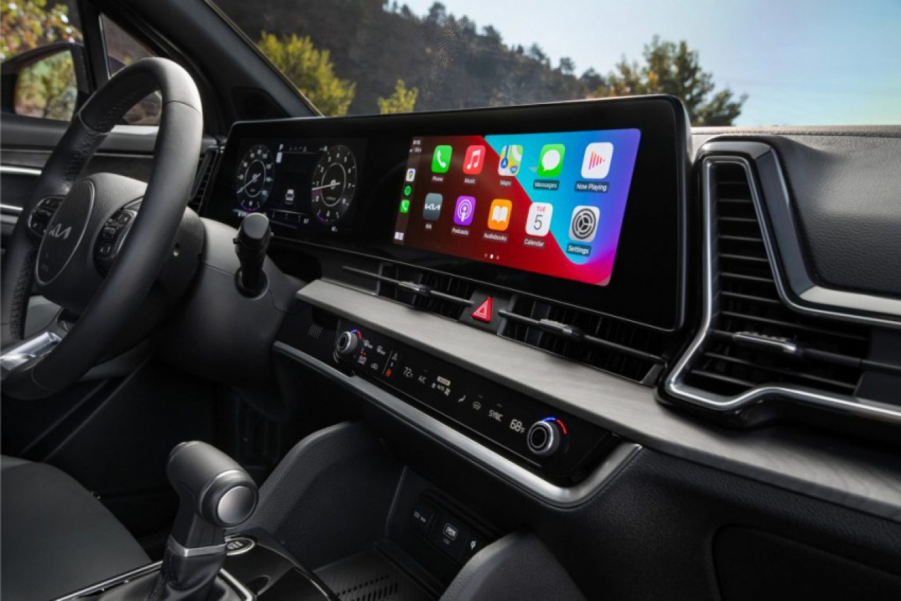 autos, cars, kia, android, interior, kia sportage, sportage, android, first look: redesigned 2023 kia sportage stunning interior