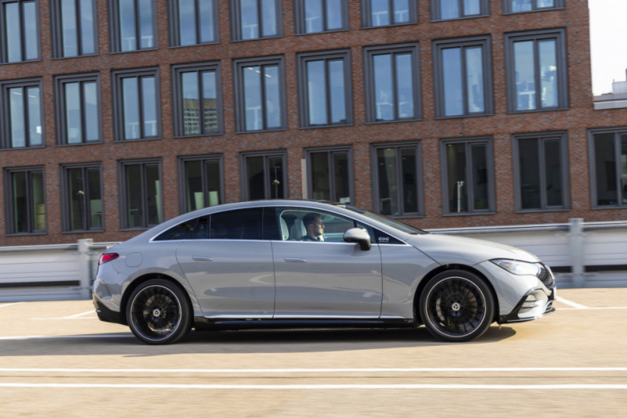 autos, cars, mercedes-benz, android, first drives, mercedes, mercedes-benz news, android, review: the 2023 mercedes-benz eq 350+ slips into the electric-luxury mainstream