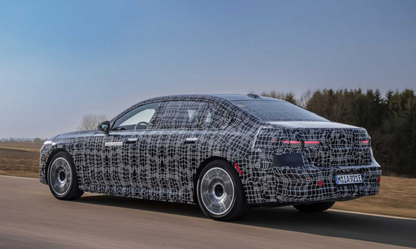autos, bmw, cars, new models, 7 series, bmw 7-series, bmw i7, grille, i7, kidney grille, led, imposing bmw i7 features an illuminated grille in contrasting teaser 